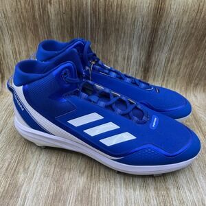 Adidas Icon 7 Mid Baseball Cleats Men's Size 15 Blue White Metal S23889 NEW